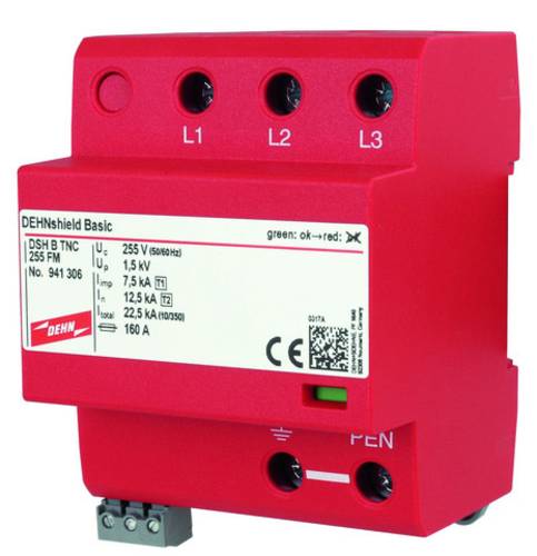 DEHN 941306 DEHNshield DSH B TNC 255 FM TN-C Kombiableiter Überspannungsschutz für: Verteilerschra DEHN 941306 DEHNshield DSH B TNC 255 FM TN-C Kombiableiter Überspannungsschutz für: Verteilerschra von DEHN