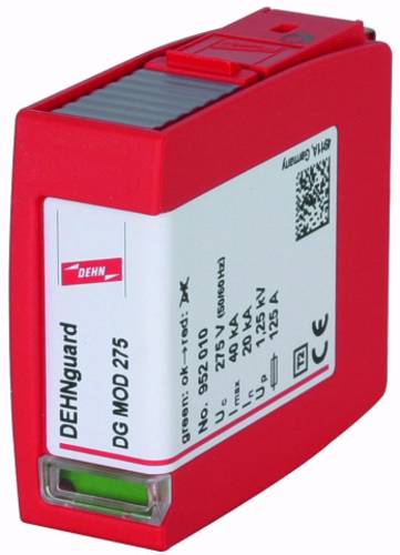DEHN 952010 952010 DEHNguard DG MOD 275 Überspannungsschutz-Modul Überspannungsschutz für: Vertei von DEHN