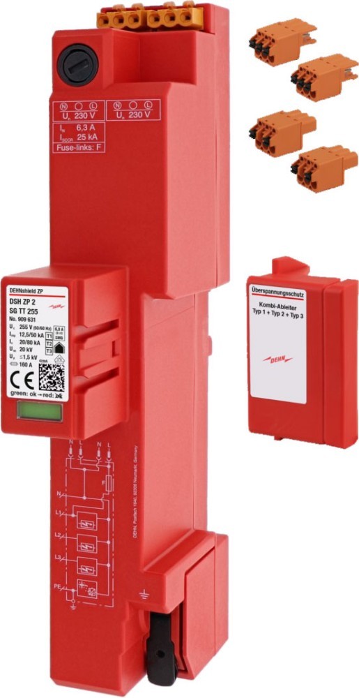 DEHN Kombi-Ableiter DSH ZP 2 SG TT 255 909631 DEHN Kombi-Ableiter DSH ZP 2 SG TT 255 909631 von DEHN