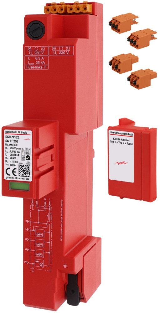 DEHN Kombi-Ableiter DSH ZP B2 SG TT 255 909396 DEHN Kombi-Ableiter DSH ZP B2 SG TT 255 909396 von DEHN