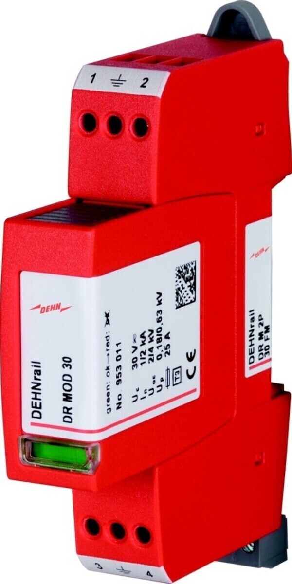 DEHN ÜS-Ableiter DEHNrail DR M 2P 30 FM 953206 DEHN ÜS-Ableiter DEHNrail DR M 2P 30 FM 953206 von DEHN