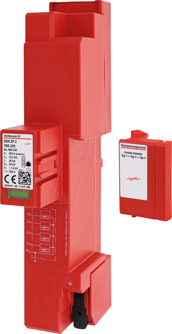 DSH ZP 2 TNS 255 - Kombi-Ableiter für TN-S-Systeme von DEHN