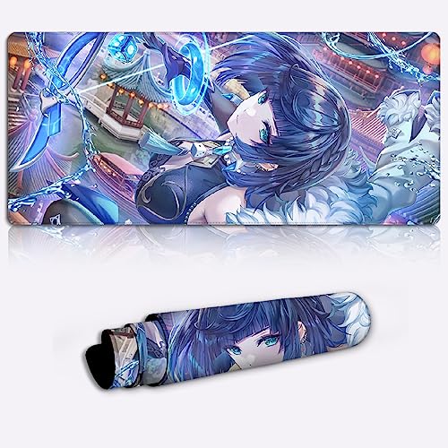 DEHUA Tastiera Tappetino per Mouse Genshin Impact Yelan Gaming Mouse Pad Personaggio del gioco Tastiera estesa Tappetino per Mouse XXL (11,8x31,49X0,15) pollici von DEHUA