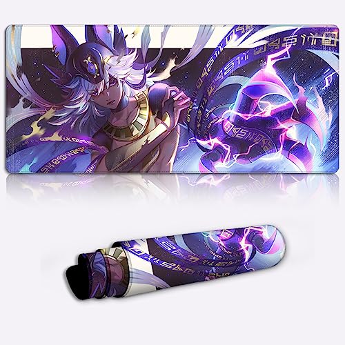 Mousepad Genshin Impact Cyno Gaming Mouse Pad personaggio del gioco XXL Tappetino per Mouse da gioco esteso Grande (11,8x31,49X0,15) pollici von DEHUA