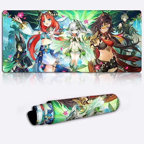 Tappetini per Mouse XXXL Genshin Impact Gaming Mouse Pad Mat Tighnari Extended Large Gaming Mousepad personaggio del gioco (15.7x35.4x0.15) von DEHUA