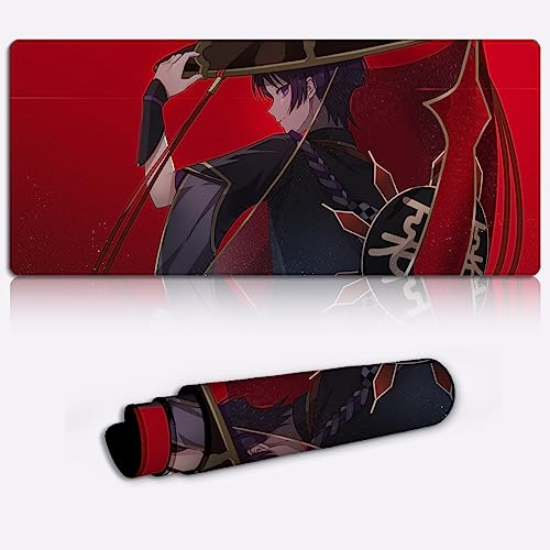 XXL Full Desk Mousepad Genshin Impact Wanderer Keyboard Desk Mat personaggio del gioco Mouse da gioco Grande (11,8x31,49X0,15) pollici von DEHUA