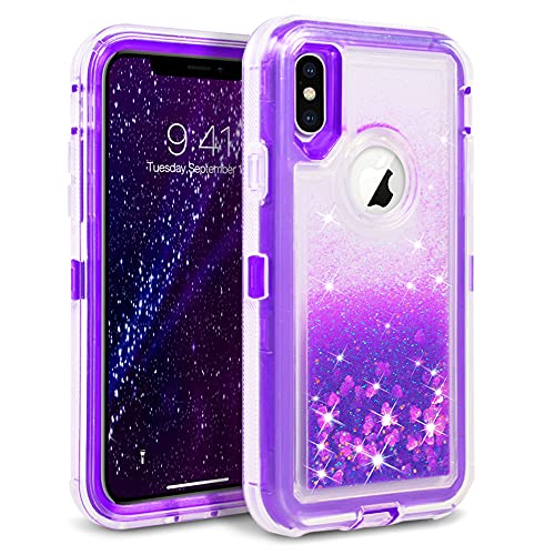 DEIOKL Treibsand Hülle für iPhone 12 11 Pro XS Max X XR 8 7 6 Plus Abdeckung 360 Stoßfeste TPU PC Liquid Protect Handyhüllen , lila, für iPhone 7 oder 8 DEIOKL Treibsand Hülle für iPhone 12 11 Pro XS Max X XR 8 7 6 Plus Abdeckung 360 Stoßfeste TPU PC Liquid Protect Handyhüllen , lila, für iPhone 7 oder 8 von DEIOKL