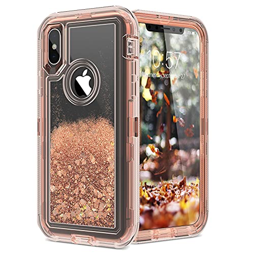 DEIOKL Treibsand Hülle für iPhone 12 11 Pro XS Max X XR 8 7 6 Plus Abdeckung 360 Stoßfeste TPU PC Liquid Protect Telefonhüllen, Roségold, für 7plus oder 8plus DEIOKL Treibsand Hülle für iPhone 12 11 Pro XS Max X XR 8 7 6 Plus Abdeckung 360 Stoßfeste TPU PC Liquid Protect Telefonhüllen, Roségold, für 7plus oder 8plus von DEIOKL
