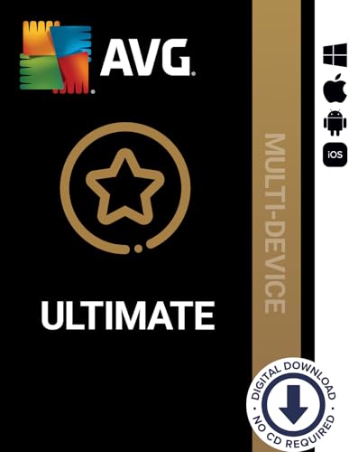 AVG Ultimate 2024 | Für 10 Geräte | 1 Jahr | Box | Komplettpaket mit Antivirus, VPN und TuneUp von DEISATECH