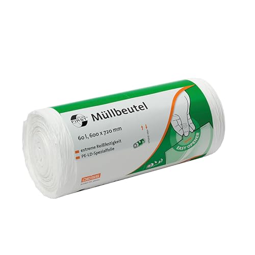 Müllbeutel DEISS FIRST PLUS weiß 60 L, 50 Stück Müllbeutel DEISS FIRST PLUS weiß 60 L, 50 Stück von DEISS FIRST