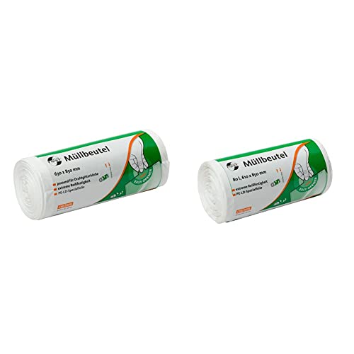 Müllbeutel DEISS FIRST PLUS weiß 70 L, 40-er Pack & Müllbeutel DEISS FIRST PLUS weiß 80 L, 50 Stück von DEISS FIRST