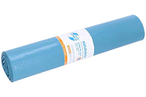 DEISS PREMIUM PLUS aus Recycling-LDPE 120 l, blau, 25 Stück/Rolle von DEISS PREMIUM PLUS
