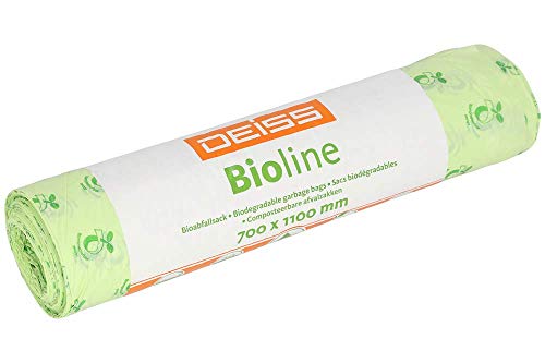 Bio-Müllbeutel DEISS Bioline 120 L, kompostierbar, 10 Stück von DEISS