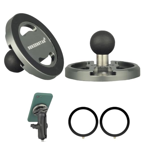 DEKEENSTAR Magnetische Handyhalterung mit 20 mm Kugel, kompatibel mit Magsafe iPhone 16, 15, 14, 13 Pro Max, iPad Pro, Magsafe, Kugelhalterung, Handyhalterung, Adapter für Auto DEKEENSTAR Magnetische Handyhalterung mit 20 mm Kugel, kompatibel mit Magsafe iPhone 16, 15, 14, 13 Pro Max, iPad Pro, Magsafe, Kugelhalterung, Handyhalterung, Adapter für Auto von DEKEENSTAR