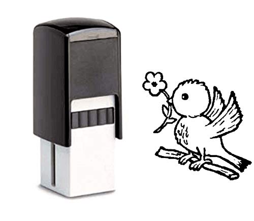 Bonuskartenstempel Stempel mit Motiv - süßer kleiner Vogel - für Bonuskarte 10x10mm von DEKO-LANDO