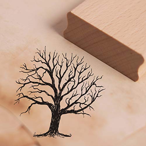 Stempel Baum Silhouette - Motivstempel Herbst Winter - ca. 38 x 38 mm von DEKO-LANDO