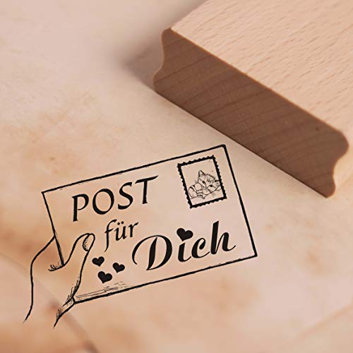 Stempel Post für dich - Motivstempel Brief ca. 48 x 38 mm von DEKO-LANDO