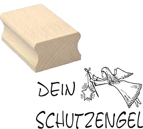 Stempel DEIN SCHUTZENGEL - Motivstempel - ca. 50 x 30 mm von DEKOLANDO