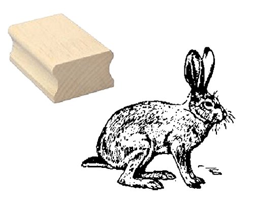 Stempel HOPPELHASE - Motivstempel aus Buchenholz von DEKOLANDO