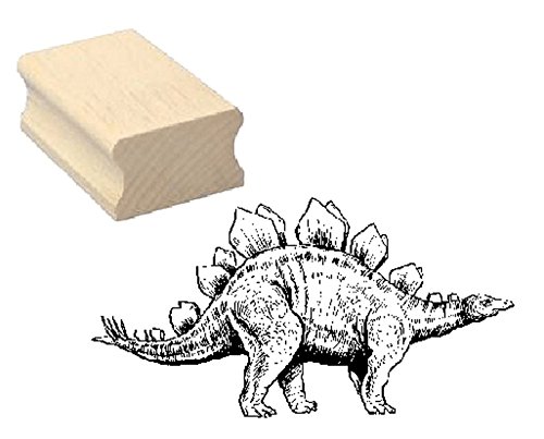 Stempel Holzstempel Motivstempel « STEGOSAURIER » Scrapbooking - Embossing Kinderstempel Tierstempel Dinosaurier Dino von DEKOLANDO