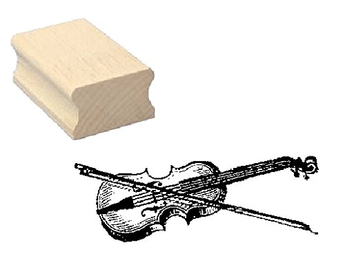 Stempel VIOLINE - Motivstempel aus Buchenholz von DEKOLANDO