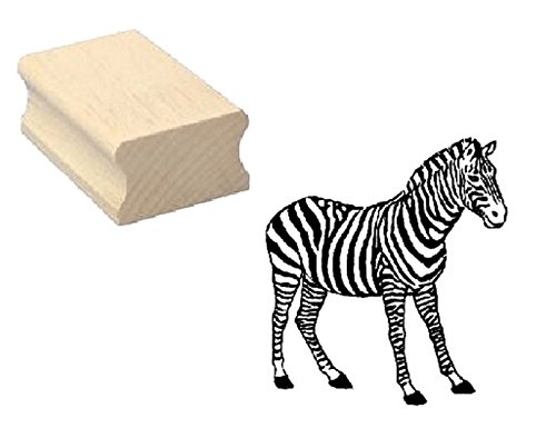 Stempel niedliches ZEBRA - Motivstempel aus Buchenholz von DEKOLANDO