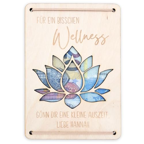 DEL MÀ Unique & Personal Wellness Geschenk für Frauen personalisierter Geschenkgutschein zum Geburtstag Sauna Verpackung Geldgeschenk Geschenkkarte aus Holz 12x17 cm DEL MÀ Unique & Personal Wellness Geschenk für Frauen personalisierter Geschenkgutschein zum Geburtstag Sauna Verpackung Geldgeschenk Geschenkkarte aus Holz 12x17 cm von DEL MÀ Unique & Personal