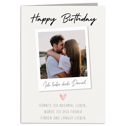 Geburtstagskarte Mann Jahrestag Geschenk für ihn Ich liebe dich Geschenk für Männer Ehemann Freund Geburtstag Klappkarte mit Umschlag 10,5 x 14,8 cm Geburtstagskarte Mann Jahrestag Geschenk für ihn Ich liebe dich Geschenk für Männer Ehemann Freund Geburtstag Klappkarte mit Umschlag 10,5 x 14,8 cm von DEL MÀ Unique & Personal
