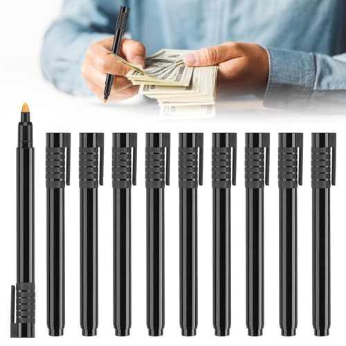 DELAESI Geldscheinprüfer Stift, Falschgeld Prüfer Falschgeld Stift Geldprüfstift Prüfstift Falschgeld Geldprüfgerät Banknotenprüfstift für Kleinbetriebe EinzelhandelsgeschäFte (10 Stück) DELAESI Geldscheinprüfer Stift, Falschgeld Prüfer Falschgeld Stift Geldprüfstift Prüfstift Falschgeld Geldprüfgerät Banknotenprüfstift für Kleinbetriebe EinzelhandelsgeschäFte (10 Stück) von DELAESI