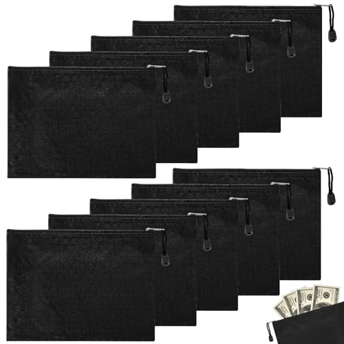 Geldtaschen Banktasche 10 Stück Banktasche 24 x 18 cm Geldtasche Wasserdicht Dokumententasche A5 mit Reißverschluss Geldmappe für Haushalt Business Schule Geldtaschen Banktasche 10 Stück Banktasche 24 x 18 cm Geldtasche Wasserdicht Dokumententasche A5 mit Reißverschluss Geldmappe für Haushalt Business Schule von DELAESI
