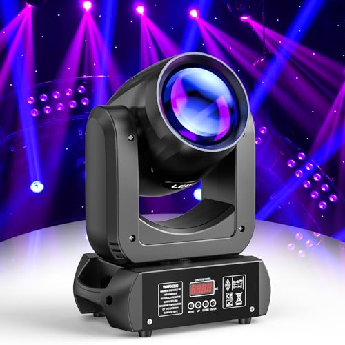 150W Moving Head LED DMX Bühnenlicht 8 GOBO Rotierender RGBW Spot Beam DJ Licht Ton aktiviert Scheinwerfer für Weihnachten Disco Konzert Party Hochzeiten von DELIBANG