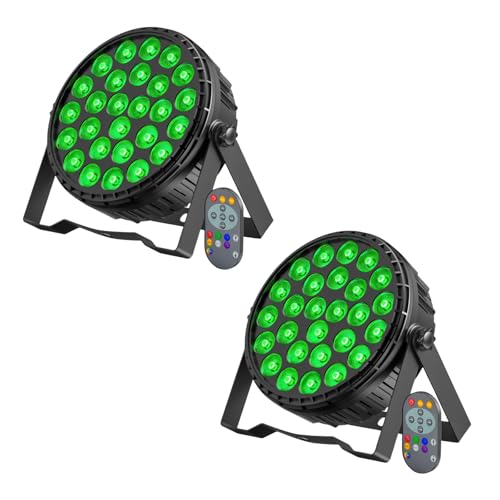 DELIBANG 2PCS 216W LED Par Strahler, 27 x 8W RGBW LED Par Scheinwerfer Bühnenlicht DMX512 Discolicht Partylicht für Party, Bar, Weihnachten, Halloween, Hochzeit von DELIBANG