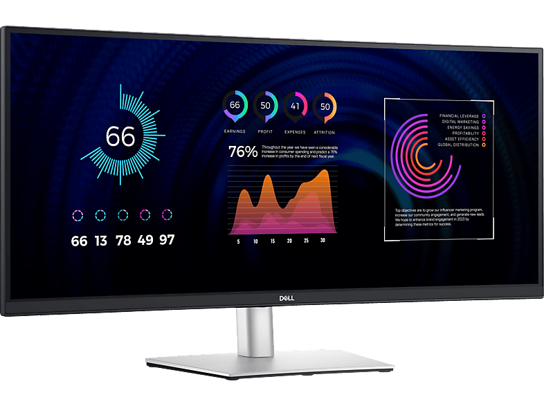 DELL - B2B P Series P3424WE 34,14 Zoll UHD 4K Business Monitor (8 ms Reaktionszeit, 60 Hz) von DELL - B2B