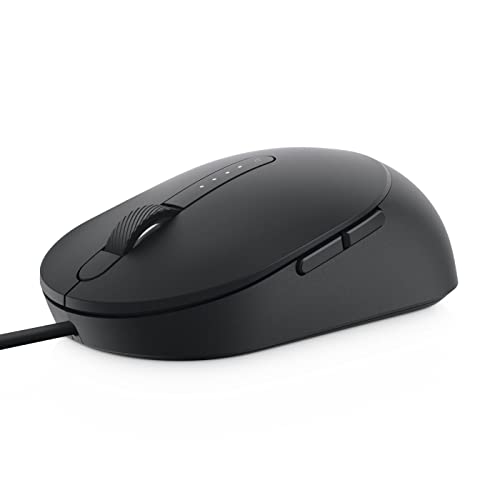 Dell Laser Wired Mouse - MS3220 MS3220, Ambidextrous, Laser, W125822371 (MS3220, Ambidextrous, Laser, USB Type-A, 3200 DPI, 2 ms, Black) von Dell