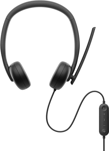 WH3024 Kopfhörer, kabelgebunden, Anrufe/Musik, USB Typ C, Schwarz von DELL