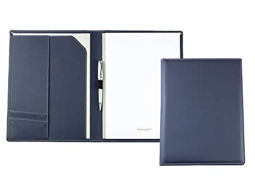 DELMON VARONE - Personalisierbare Schreibmappe DIN A4 „EcoAppleLeather“ Blau, Recycling Öko Apfel Leder Organizer Konferenzmappe mit Notizblock, Stiftschlaufe & Steckfächer, Ökoleder Dokumentenmappe DELMON VARONE - Personalisierbare Schreibmappe DIN A4 „EcoAppleLeather“ Blau, Recycling Öko Apfel Leder Organizer Konferenzmappe mit Notizblock, Stiftschlaufe & Steckfächer, Ökoleder Dokumentenmappe von DELMON VARONE - FINE LEATHERGOODS MADE IN GERMANY