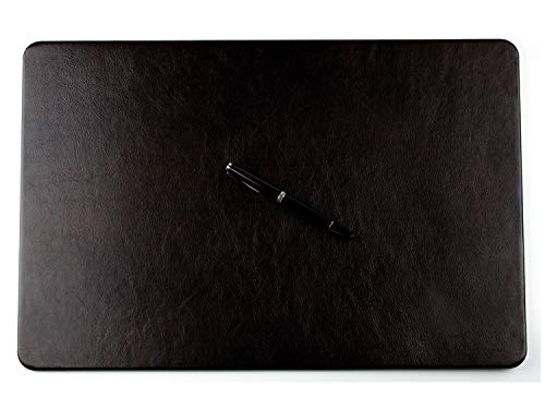 DELMON VARONE - Personalisierbare Schreibtischunterlage Premium Leder Vintage Anilin braun, Rutschfeste Echtleder Schreibunterlage abwaschbar, Schreibtisch Unterlage geeignet als Mousepad, 50x30 cm von DELMON VARONE - FINE LEATHERGOODS MADE IN GERMANY