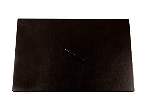 DELMON VARONE - Personalisierbare Schreibtischunterlage XXL aus Vintage Leder Anilin braun, Rutschfeste Echtleder Schreibunterlage abwaschbar, Schreibtisch Unterlage ideal als Mousepad, 65 x 45 cm von DELMON VARONE - FINE LEATHERGOODS MADE IN GERMANY