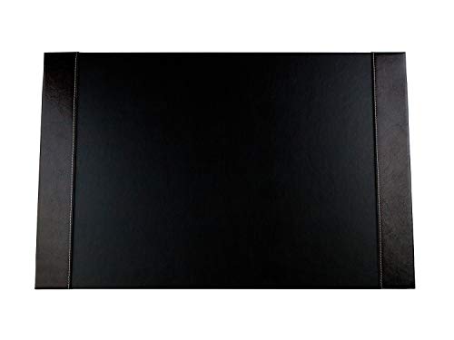 DELMON VARONE - Personalisierbare Schreibtischunterlage mit 2 Seitenfächer Vintage Leder Anilin schwarz, Rutschfeste Schreibunterlage abwaschbar, Schreibtisch Unterlage ideal als Mousepad, 64x42 cm DELMON VARONE - Personalisierbare Schreibtischunterlage mit 2 Seitenfächer Vintage Leder Anilin schwarz, Rutschfeste Schreibunterlage abwaschbar, Schreibtisch Unterlage ideal als Mousepad, 64x42 cm von DELMON VARONE - FINE LEATHERGOODS MADE IN GERMANY
