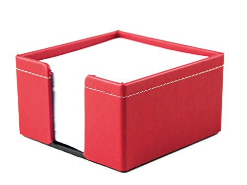 DELMON VARONE - Zettelkasten aus „EcoAppleLeather“ in Rot, Zettelbox aus Recycled Öko Apfel Leder inkl. 500 Blatt Papier, Notizklotz Box für Schreibtisch und Büro zum Notieren von Gedanken und Ideen DELMON VARONE - Zettelkasten aus „EcoAppleLeather“ in Rot, Zettelbox aus Recycled Öko Apfel Leder inkl. 500 Blatt Papier, Notizklotz Box für Schreibtisch und Büro zum Notieren von Gedanken und Ideen von DELMON VARONE - FINE LEATHERGOODS MADE IN GERMANY