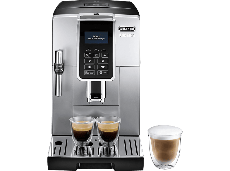 DELONGHI Dinamica ECAM350.35.SB - 3 Kaffeespezialitäten Kaffeevollautomat Silber/Schwarz DELONGHI Dinamica ECAM350.35.SB - 3 Kaffeespezialitäten Kaffeevollautomat Silber/Schwarz von DELONGHI