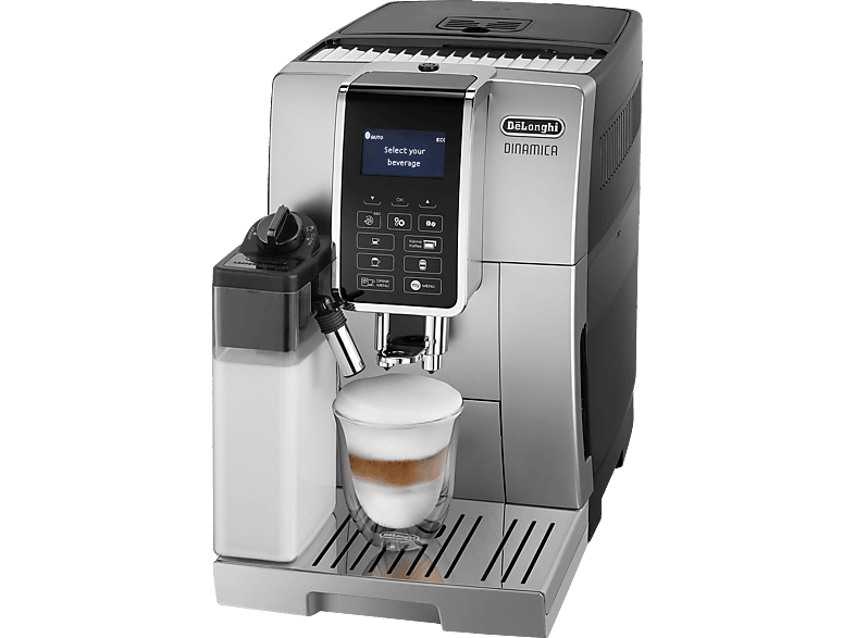 DELONGHI Dinamica ECAM352.57.SB - 6 Kaffeespezialitäten Kaffeevollautomat Silber/Schwarz von DELONGHI