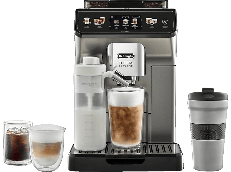 DELONGHI Eletta Explore Cold Brew ECAM450.86.T Kaffeevollautomat Titan von DELONGHI