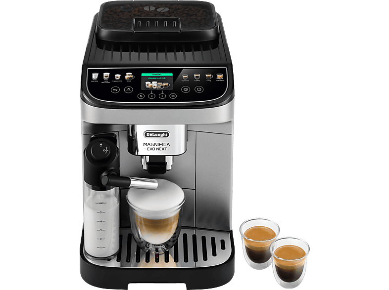 DELONGHI Magnifica Evo Next ECAM310.80.SB - 11 Kaffeespezialitäten Kaffeevollautomat Silber/Schwarz von DELONGHI