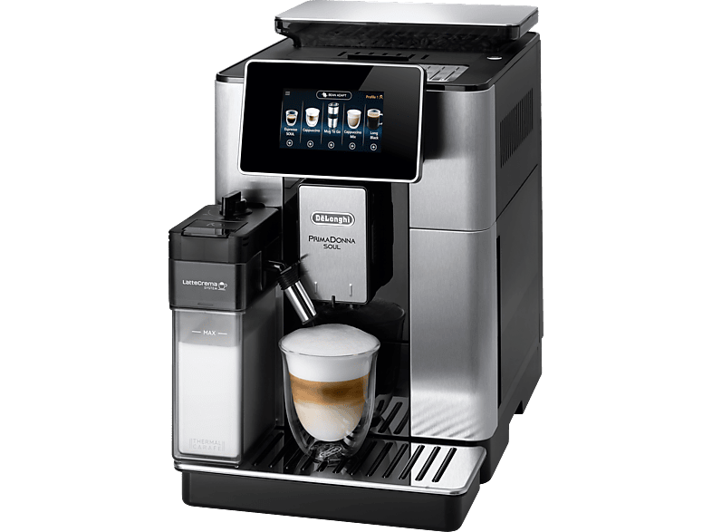 DELONGHI PrimaDonna Soul ECAM610.75.MB Kaffeevollautomat Metall/Schwarz von DELONGHI