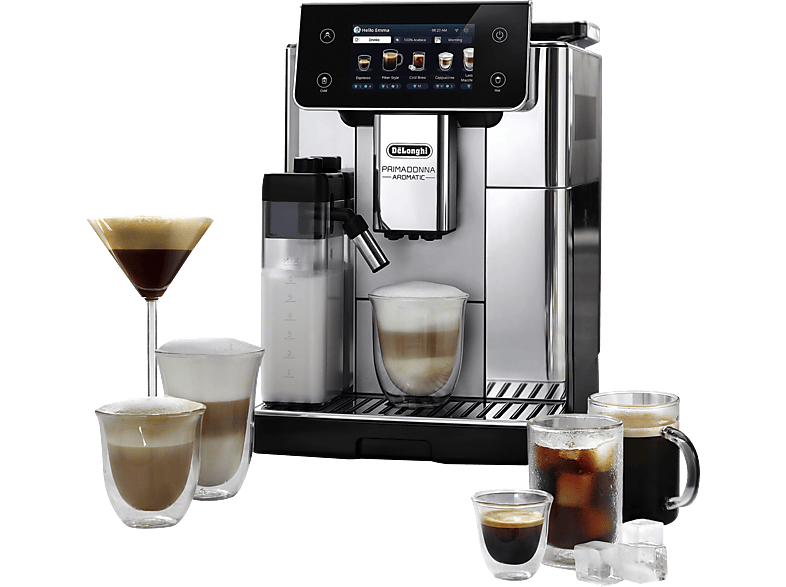 DELONGHI Primadonna Aromatic ECAM630.55.SSM - mehr als 35 heiße und kalte Rezepte Kaffeevollautomat Edelstahl gebürstet glänzend DELONGHI Primadonna Aromatic ECAM630.55.SSM - mehr als 35 heiße und kalte Rezepte Kaffeevollautomat Edelstahl gebürstet glänzend von DELONGHI