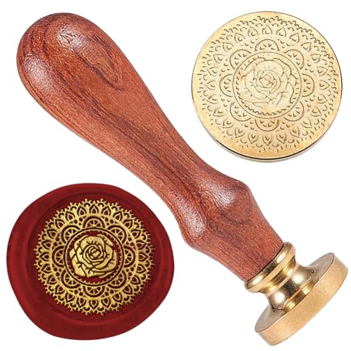DELORIGIN Siegelstempel Mit Rosenkranz 25mm Wachssiegelstempel Vintage Siegelstempel Abnehmbarer Messingkopf Siegelstempel Siegelwachs Für Umschläge Karten Briefe Hochzeitseinladungen Geschenke DELORIGIN Siegelstempel Mit Rosenkranz 25mm Wachssiegelstempel Vintage Siegelstempel Abnehmbarer Messingkopf Siegelstempel Siegelwachs Für Umschläge Karten Briefe Hochzeitseinladungen Geschenke von DELORIGIN