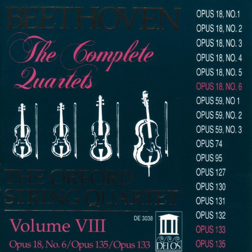 Sämtliche Streichquartette Vol.8 von DELOS