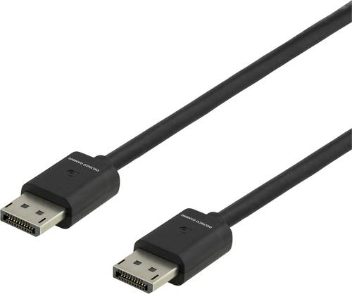 DELTACO GAMING DisplayPort Anschlusskabel DisplayPort Stecker, DisplayPort Stecker 2.00m Schwarz GAM von DELTACO GAMING