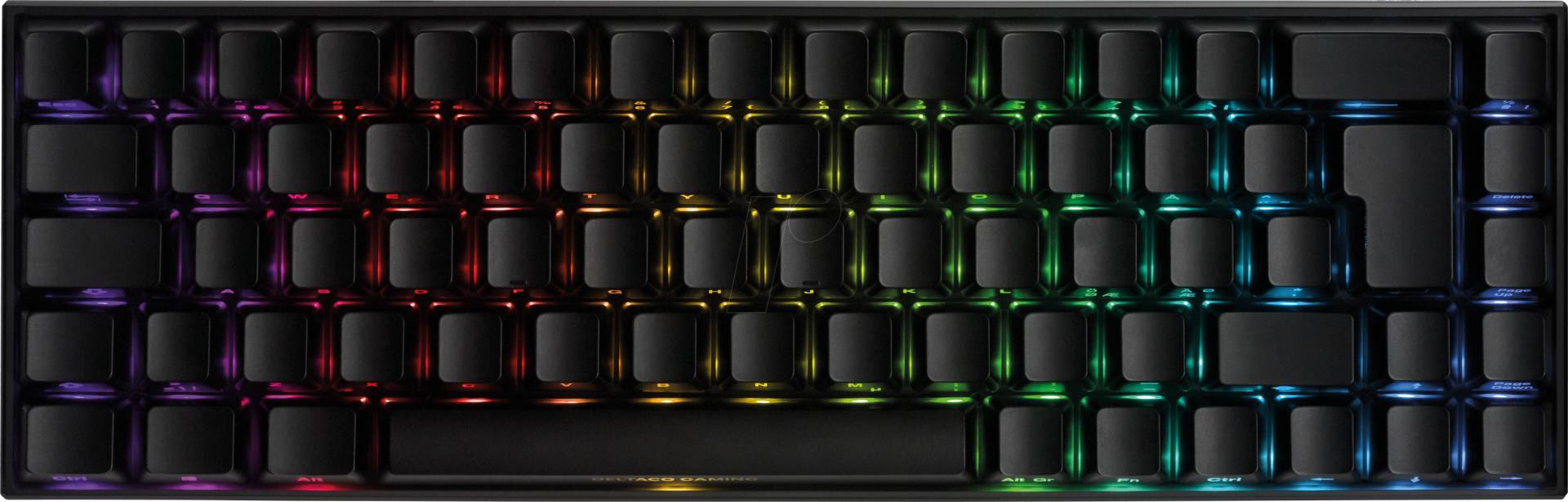 DTG GAM-100 - Gaming-Tastatur, Bluetooth, mini, RGB, schwarz, DE von DELTACO GAMING